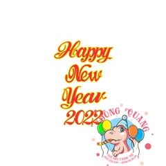 Chữ Tết xốp - Happy New Year 2022