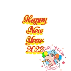 Chữ Tết xốp - Happy New Year 2022