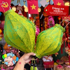 Lồng đèn Hội An vải gấm - dáng na