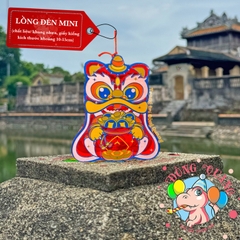 Đèn giấy kiếng khung nhựa mini loại 1