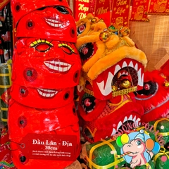 Đầu lân cho trẻ em (lông ngắn)