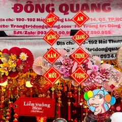 Bộ 4 tấm Liễn - Khánh vuông treo Tết