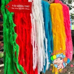 Vải lông thú dán lồng đèn Trung thu