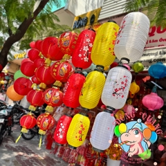 Lồng đèn vải tròn trơn