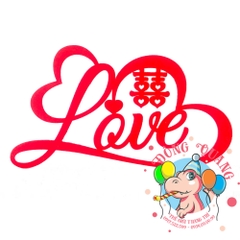 Chữ Love song hỷ mica