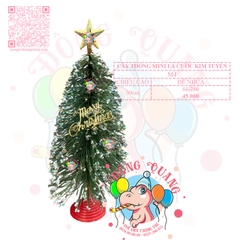 Cây thông mini lá cước kim tuyến