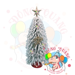 Cây thông mini lá cước phủ tuyết