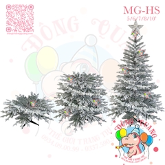 Cây thông PE, PVC MG phủ tuyết