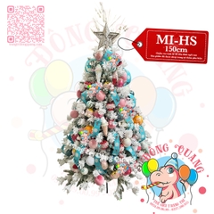 Cây thông PE, cước trắng phủ tuyết (cành tự động xoè)