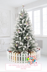 Cây thông PE, cước trắng phủ tuyết (cành tự động xoè)