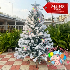 Cây thông PE, cước trắng phủ tuyết (cành tự động xoè)