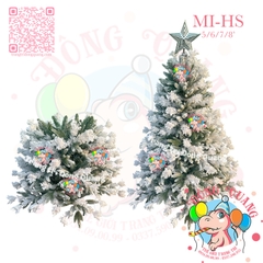 Cây thông PE, cước trắng phủ tuyết (cành tự động xoè)