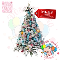 Cây thông PE, cước trắng phủ tuyết (cành tự động xoè)