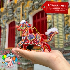Đèn giấy kiếng khung nhựa mini loại 1