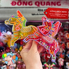 Đèn giấy kiếng khung nhựa mini loại 3