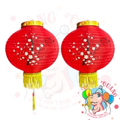 Lồng đèn Nhật Bản vải tròn Hoa Anh Đào (cặp)