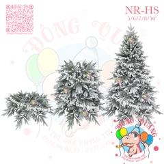 Cây thông phủ tuyết toàn bộ lá PE (cành tự động xoè)