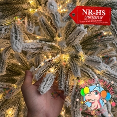 Cây thông phủ tuyết toàn bộ lá PE (cành tự động xoè)