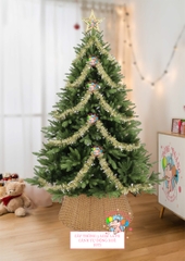 Cây thông 3 loại lá PE (cành tự động xoè)