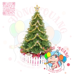 Cây thông 3 loại lá PE (cành tự động xoè)