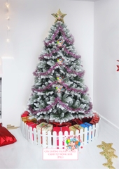 Cây thông PE phủ tuyết (cành tự động xoè)