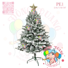 Cây thông PE phủ tuyết (cành tự động xoè)