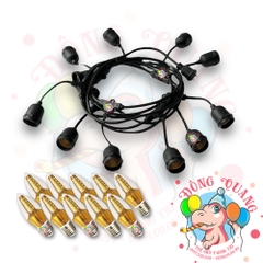 Bóng đèn LED gắn lồng đèn Hội An