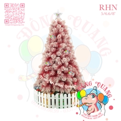 Cây thông cước đỏ phủ tuyết (cành tự động xoè)