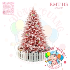 Cây thông PE đỏ phủ tuyết cherry (cành tự động xoè)