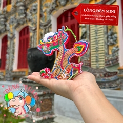 Đèn giấy kiếng khung nhựa mini loại 1