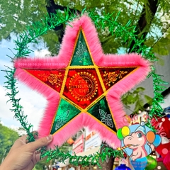 Bộ kit làm lồng đèn Trung thu khung tre giấy kiếng