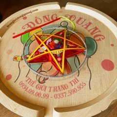 Đèn Trung thu giấy kiếng khung nhựa lớn 25cm