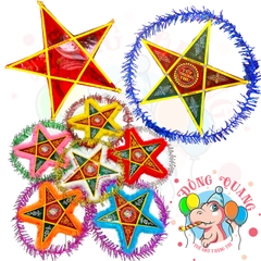 Đèn Trung thu Ông sao giấy kiếng