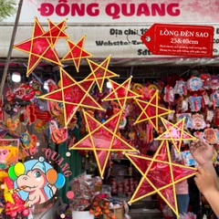 Đèn Trung thu Ông sao giấy kiếng