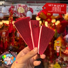 Quạt giấy xếp thủ công (set 6)