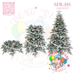 Cây thông PE-SFR phủ tuyết (cành tự động xoè)