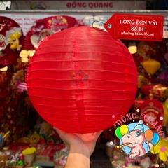 Lồng đèn vải tròn trơn