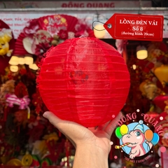 Lồng đèn vải tròn trơn