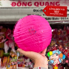 Lồng đèn vải tròn trơn