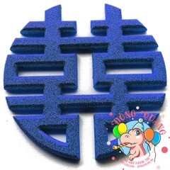 Chữ song Hỷ xốp tròn (4 màu)