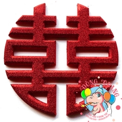 Chữ song Hỷ xốp tròn (4 màu)