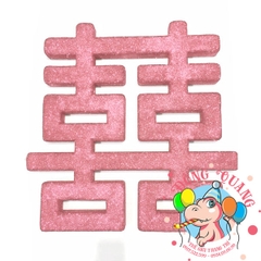 Chữ song Hỷ xốp vuông (5 màu)