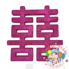 Chữ song Hỷ xốp vuông (5 màu)