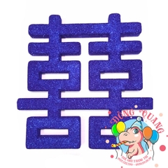 Chữ song Hỷ xốp vuông (5 màu)