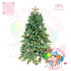 Cây thông PE 3 loại lá, cước nở hoa (cành tự động xoè)