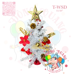 Cây thông mini trắng bạc