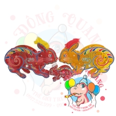 Đèn Trung thu giấy kiếng khung nhựa lớn 25cm