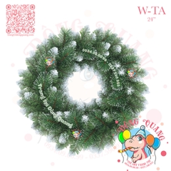 Vòng hoa 2 loại lá cước lăn sơn