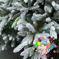 Cây thông PE 2 loại lá phủ tuyết (cành tự động xoè)