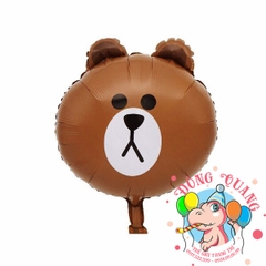 Bong bóng Đầu Gấu nâu
